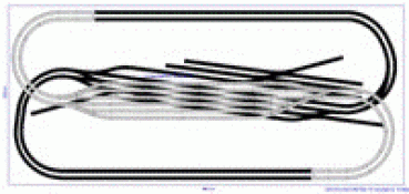 Roco H0 Geo-Line Gleisplan 440 X 200 cm